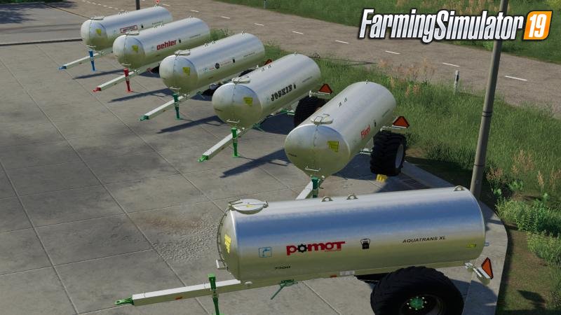 Cistern Trailer Aquatrans 7300 v1.0 for FS19