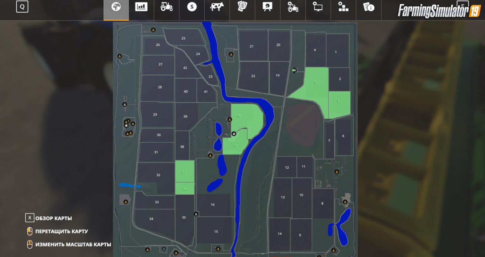 UkrAgroMap by Shevachok for FS19