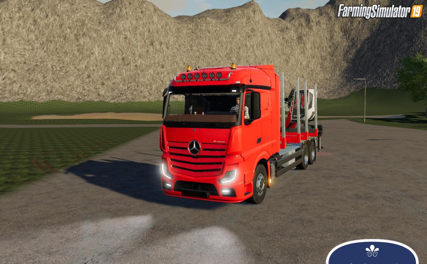 Mercedes Benz Actros Forestry Edition V10 For Fs19