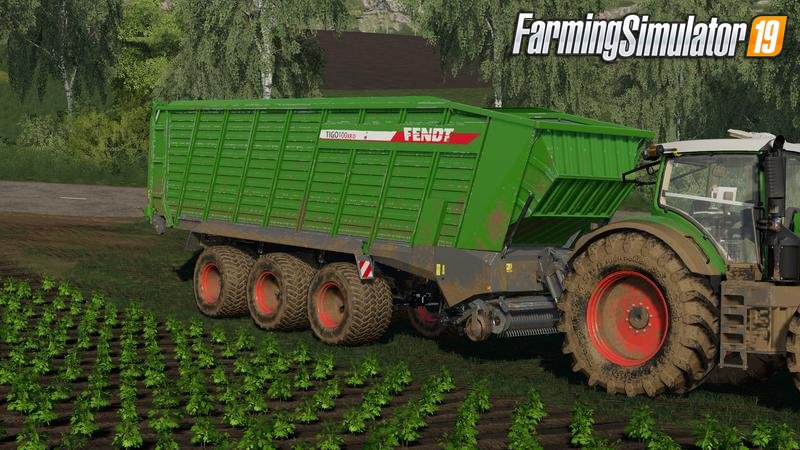 Trailer Fendt Tigo 100XL v1.0 for FS19