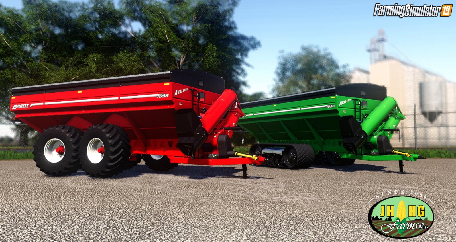 Trailer Brent Avalanche 1596 Grain Carts v2.0 for FS19