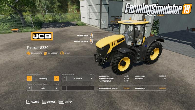 Tractor JCB Fastrac 8330 BIG v1.0 for FS19