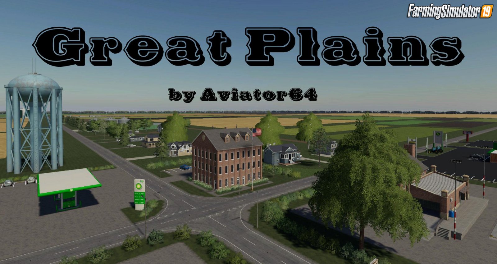 Great Plains Map v1.0 Aviator64 for FS19