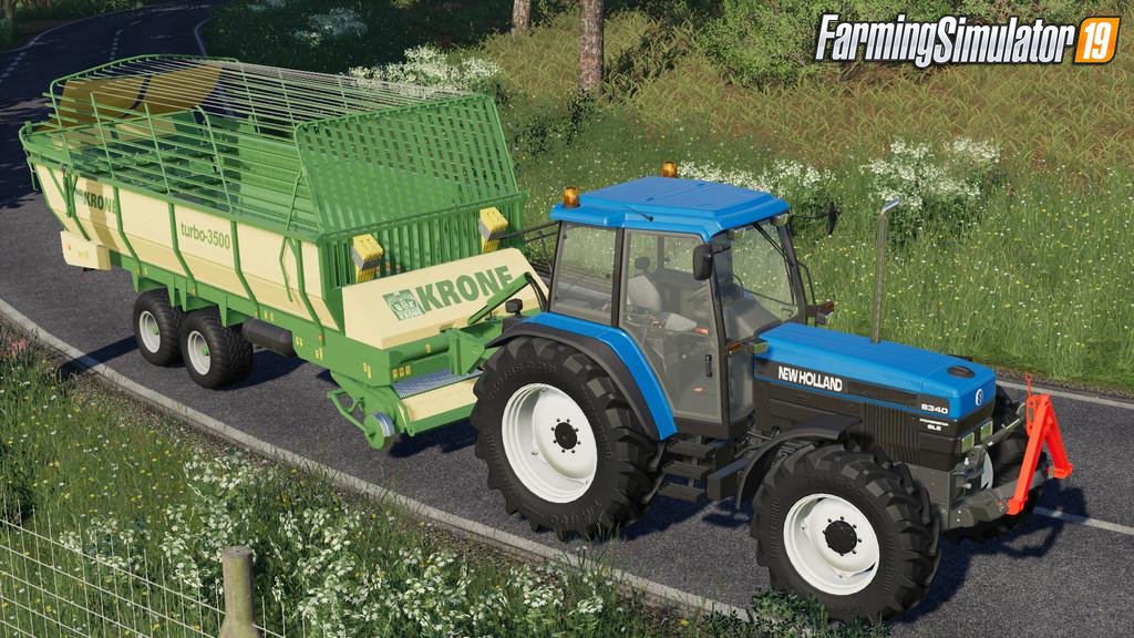 Trailer Old Forage Wagons Tandem v1.0 for FS19