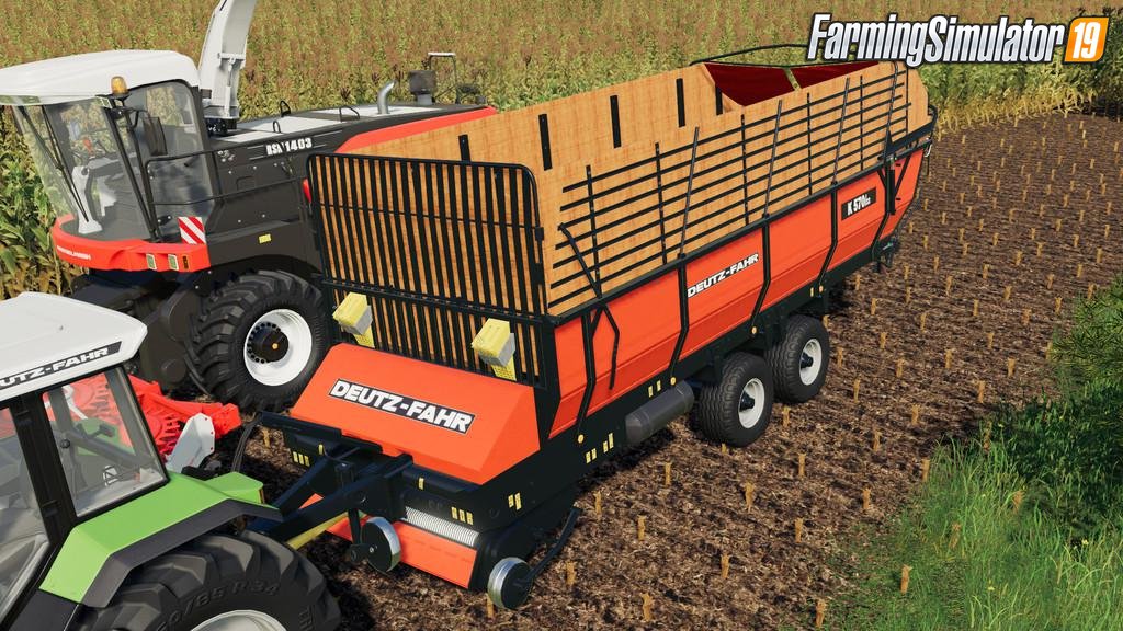 Trailer Old Forage Wagons Tandem v1.0 for FS19