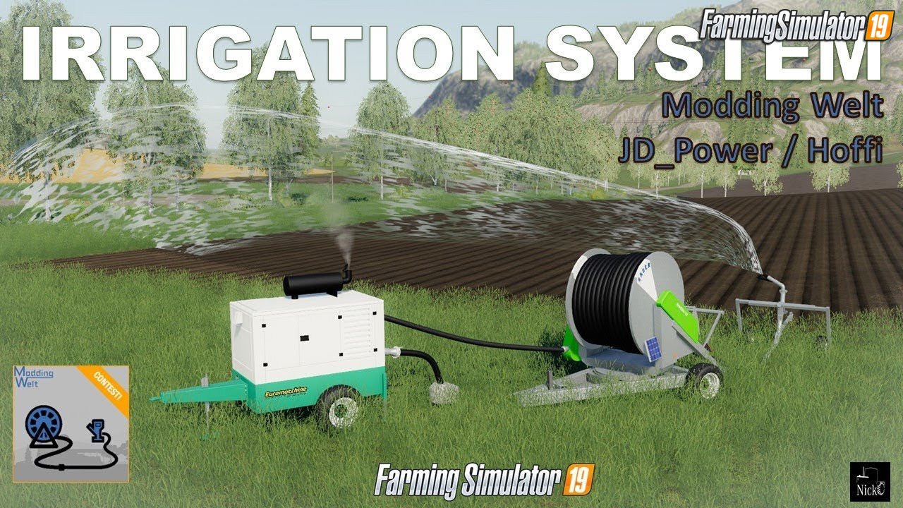 Irrigation system by JD_Power for Farming Simulator 19