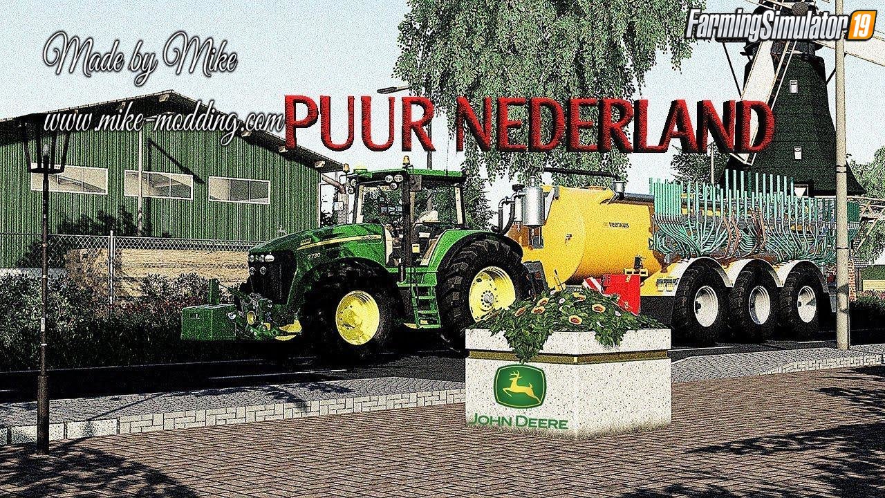 Puur Nederland Map v2.1 by Mike for FS19