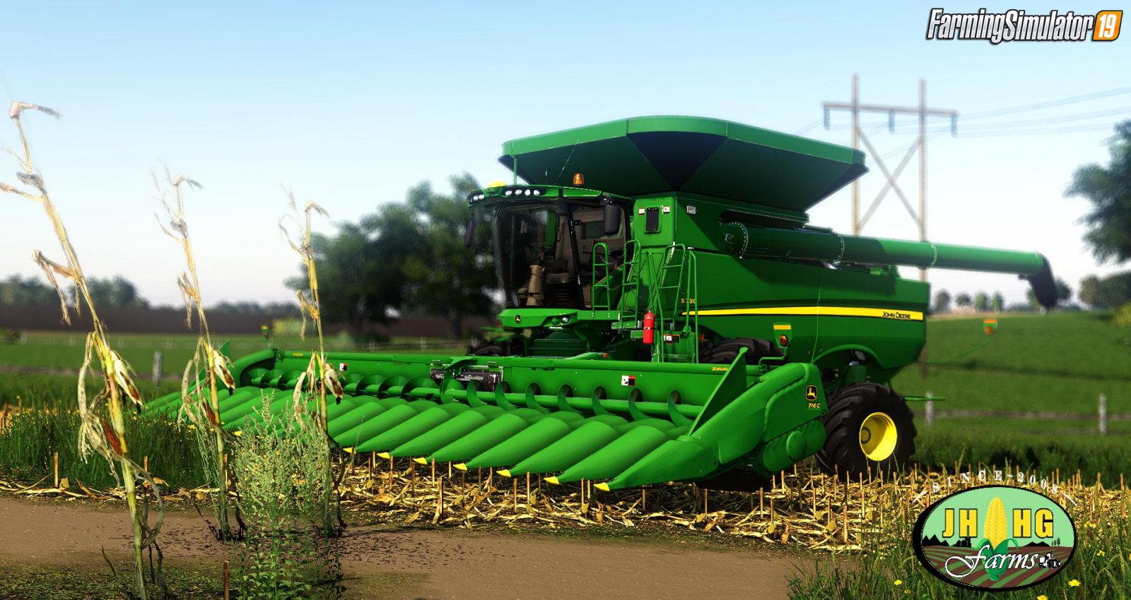 Combine John Deere 616C/716C Official v1.0 for FS19