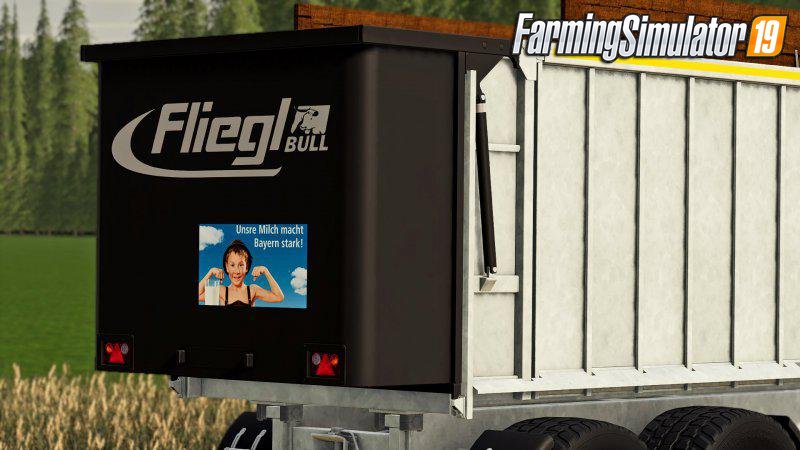 Trailer Fliegl TMK 266 Bull v1.0 for FS19