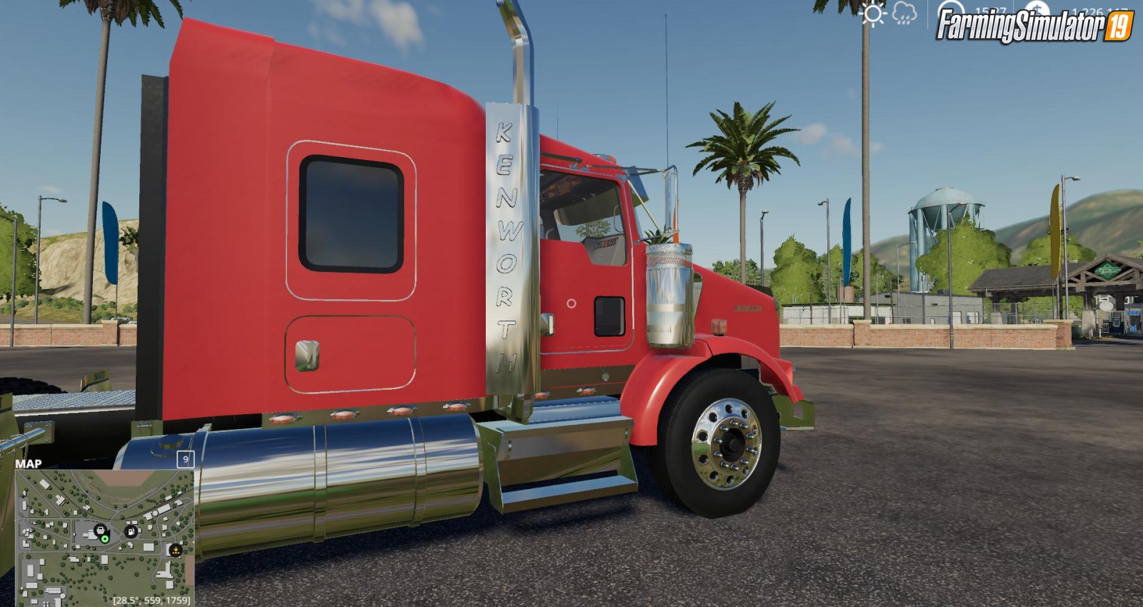 Kenworth T800 v1.2 By BubbyMods for FS19