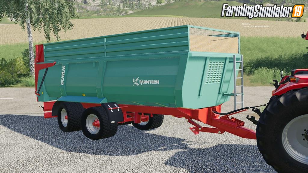 Trailer Farmtech Durus 2000 v1.2.0.1 for FS19