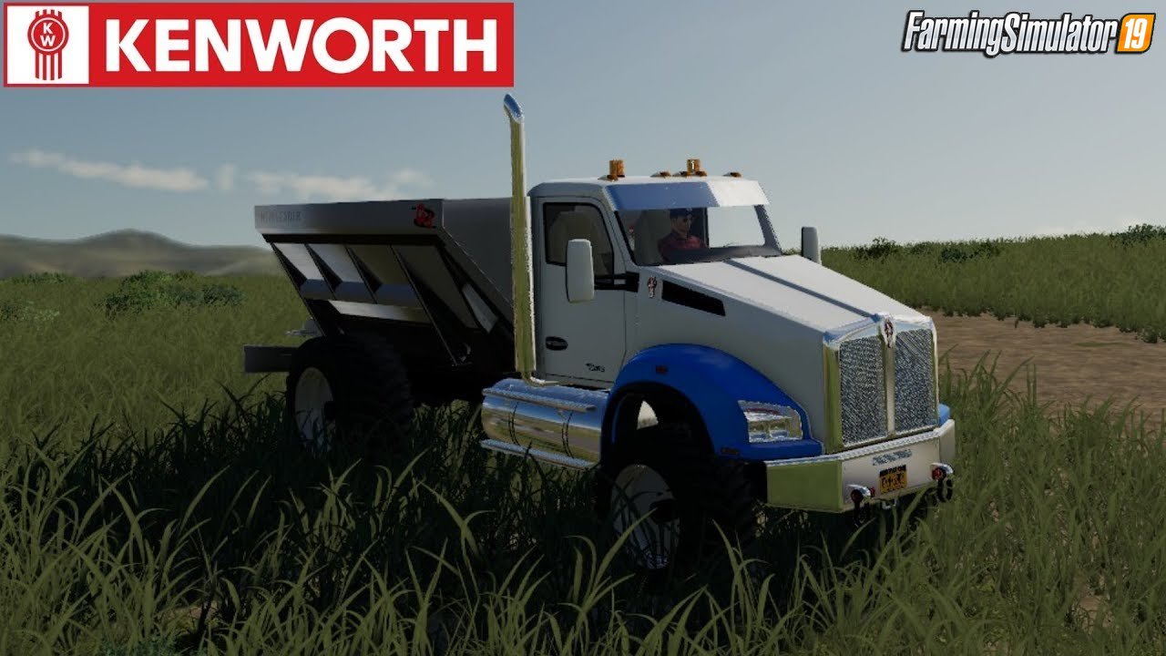 Kenworth T880 Spreader Truck v2.0 for FS19