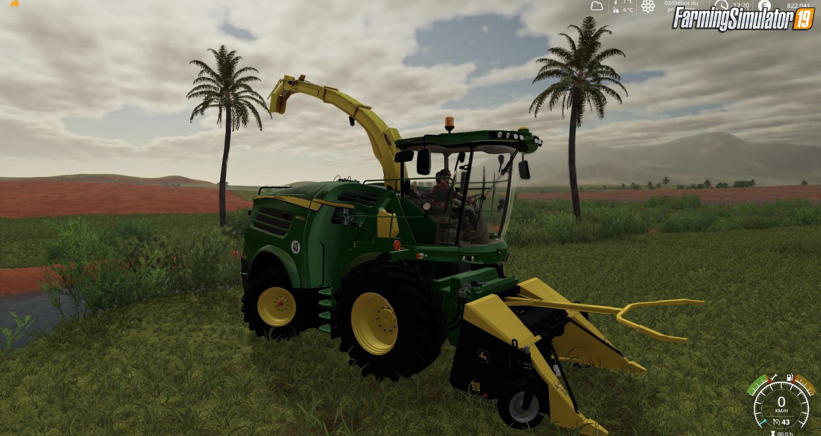 Combine John Deere FB130 Poplar Cutter v1.5 for FS19