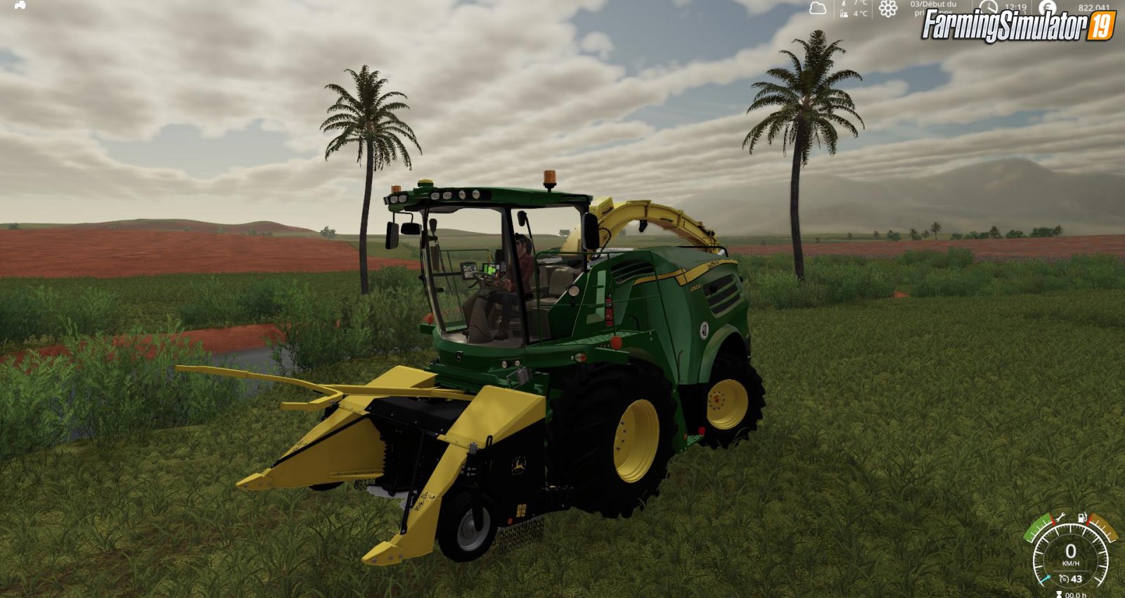 Combine John Deere FB130 Poplar Cutter v1.5 for FS19