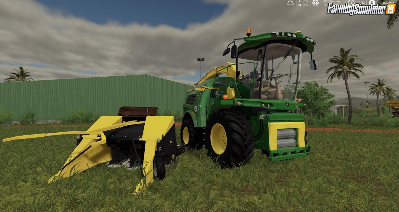 Combine John Deere FB130 Poplar Cutter v1.5 for FS19