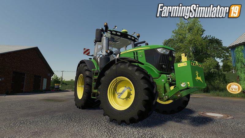 Tractor John Deere 6R v2.0 for FS19