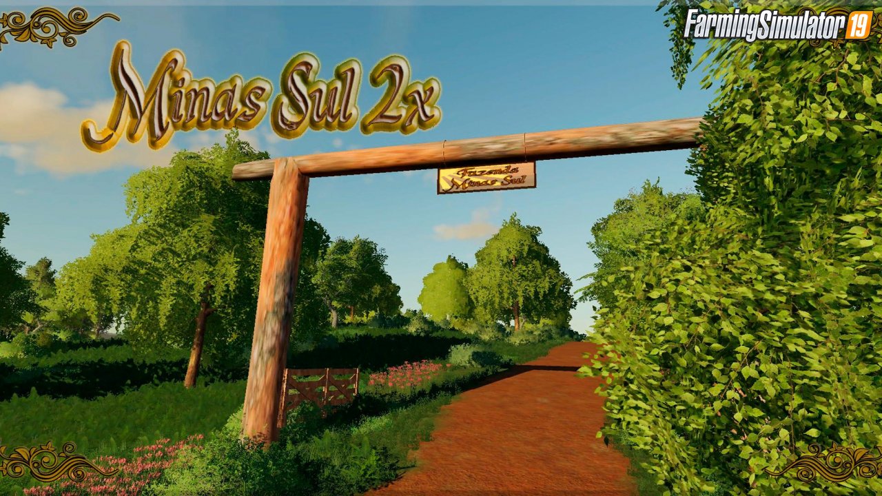 Minas Sul 2x Map v1.1 for FS19