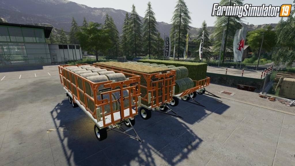 Trailer Fliegl DPW 180/210 Bales Autoload v1.2 for FS19