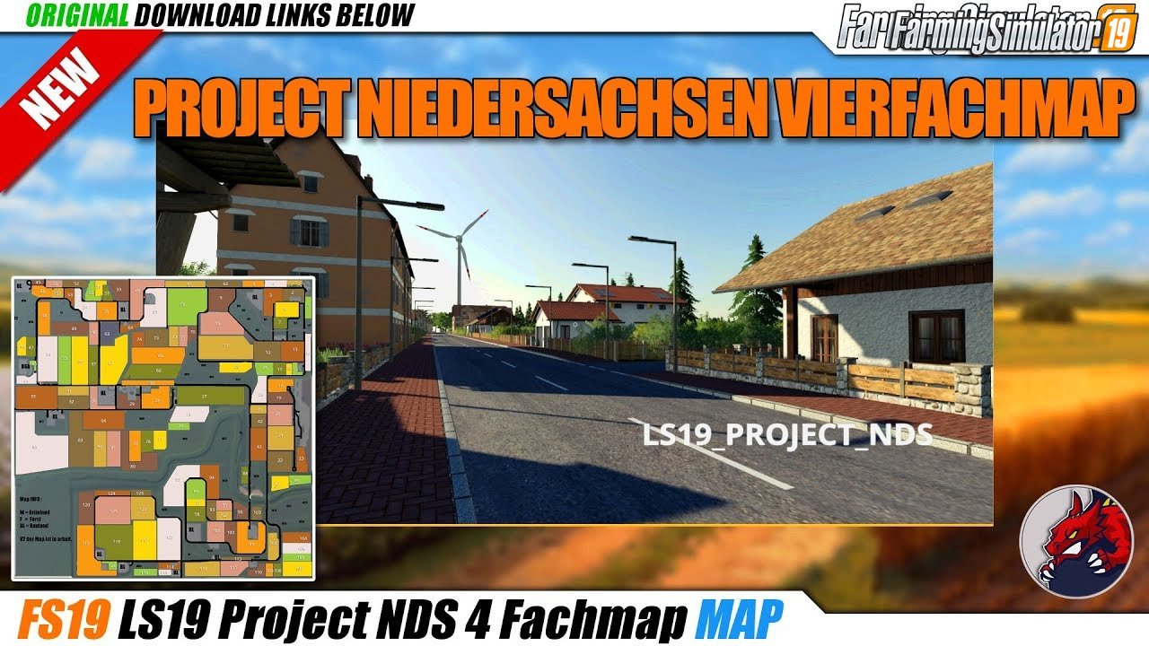 Project Niedersachsen Vierfachmap Map v1.0 for FS19