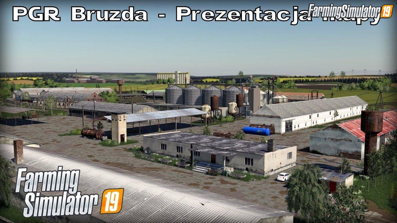 PGR Bruzda Map v1.1.1 by AGROPiotrmosz for FS19