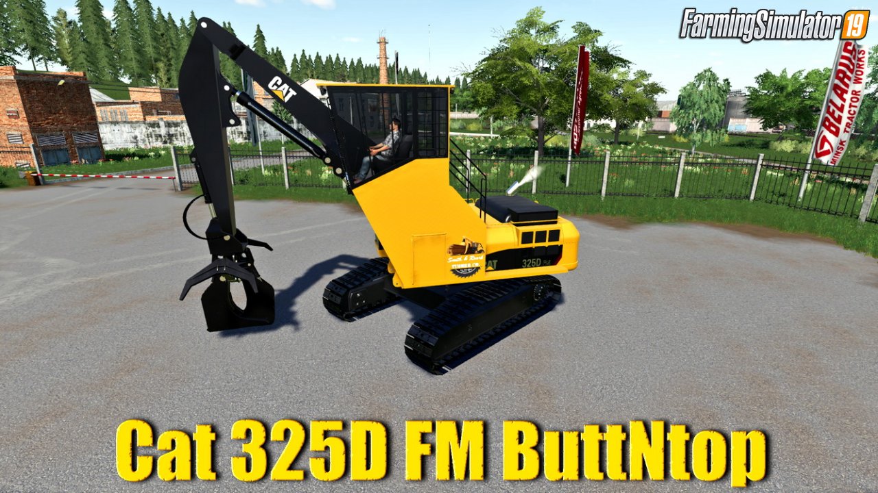 Cat 325D FM ButtNtop v1.0 for FS19