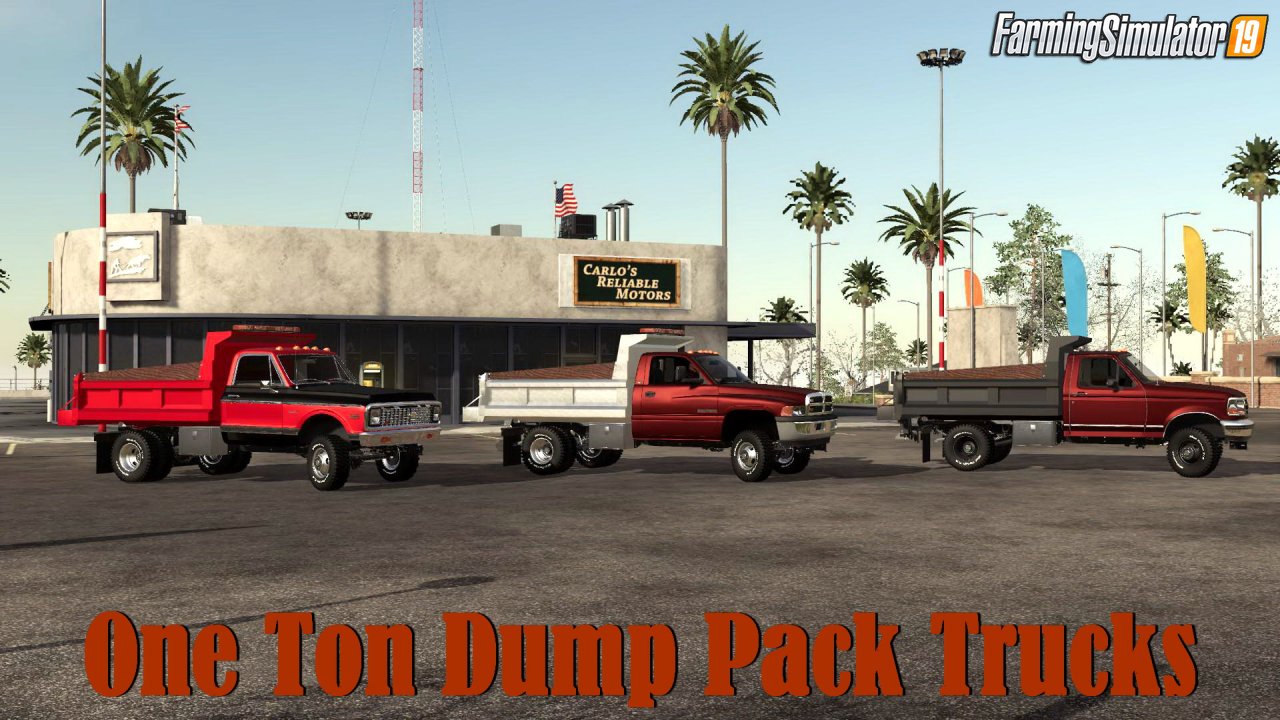 One Ton Dump Pack Trucks v1.0 for FS19