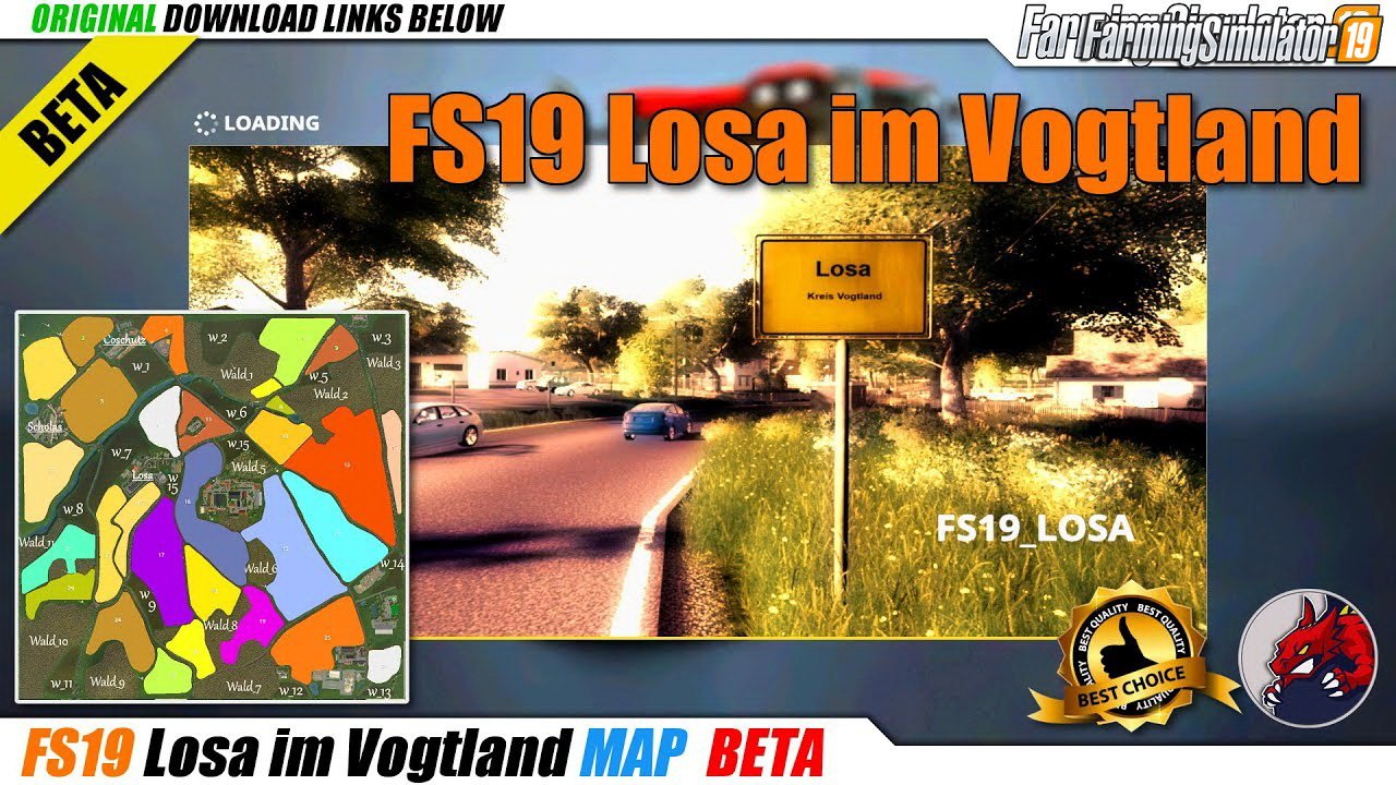 Losa im Vogtland Map v1.0 for FS19