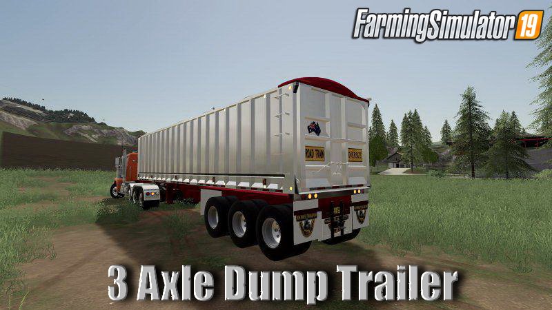 3 Axle Dump Trailer v1.1 for FS19