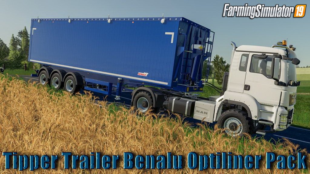 Tipper Trailer Benalu Optiliner Pack v2.0 for FS19