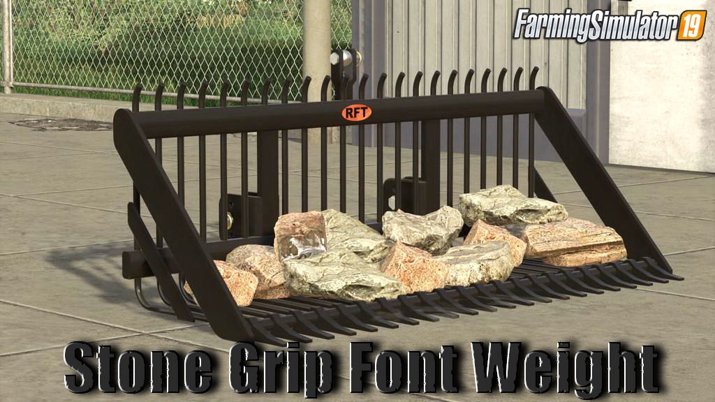 Stone Grip Front Weight v1.0 for FS19