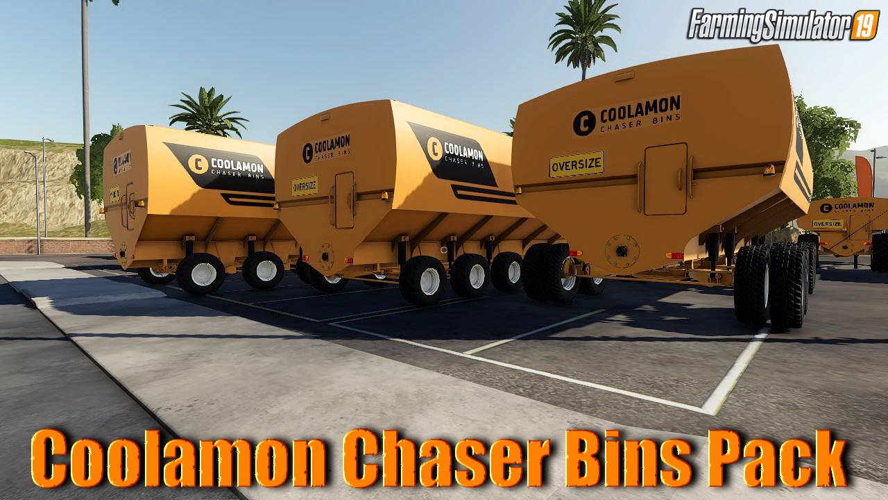 Coolamon Chaser Bins Pack v1.0 for FS19