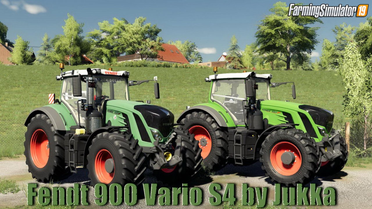 Tractor Fendt 900 Vario S4 v1.0 Edit by Jukka for FS19