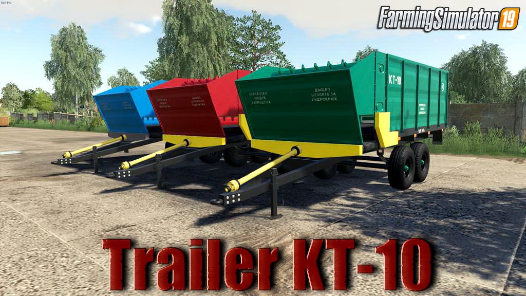 Trailer KТ-10 v1.0 for FS19