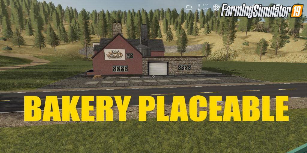 Bakery Placeable v1.05 for FS19