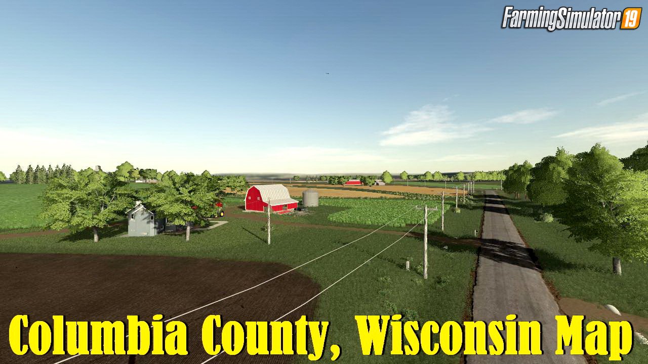 Columbia County, Wisconsin Map v1.0 for FS19