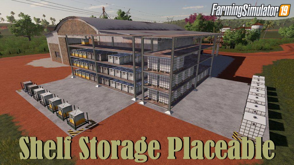 Shelf Storage Placeable v1.0.2 for Farming Simulator 19
