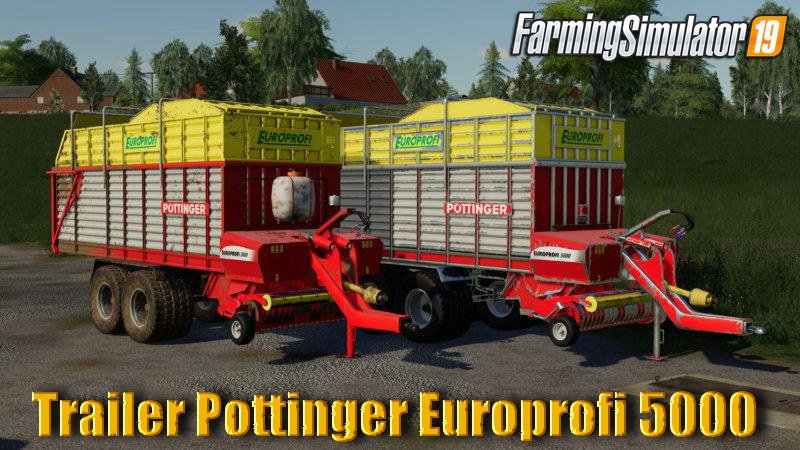 Trailer Pottinger Europrofi 5000 v1.0 for FS19