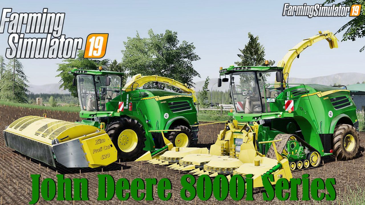 Combine John Deere 8000i Series Pack v2.0 for FS19