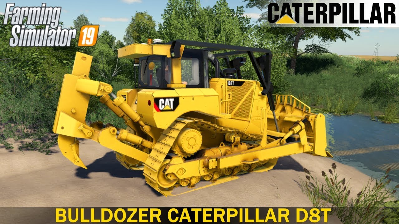 BullDozer CATERPILLAR D8T SDM - Farming Simulator 19
