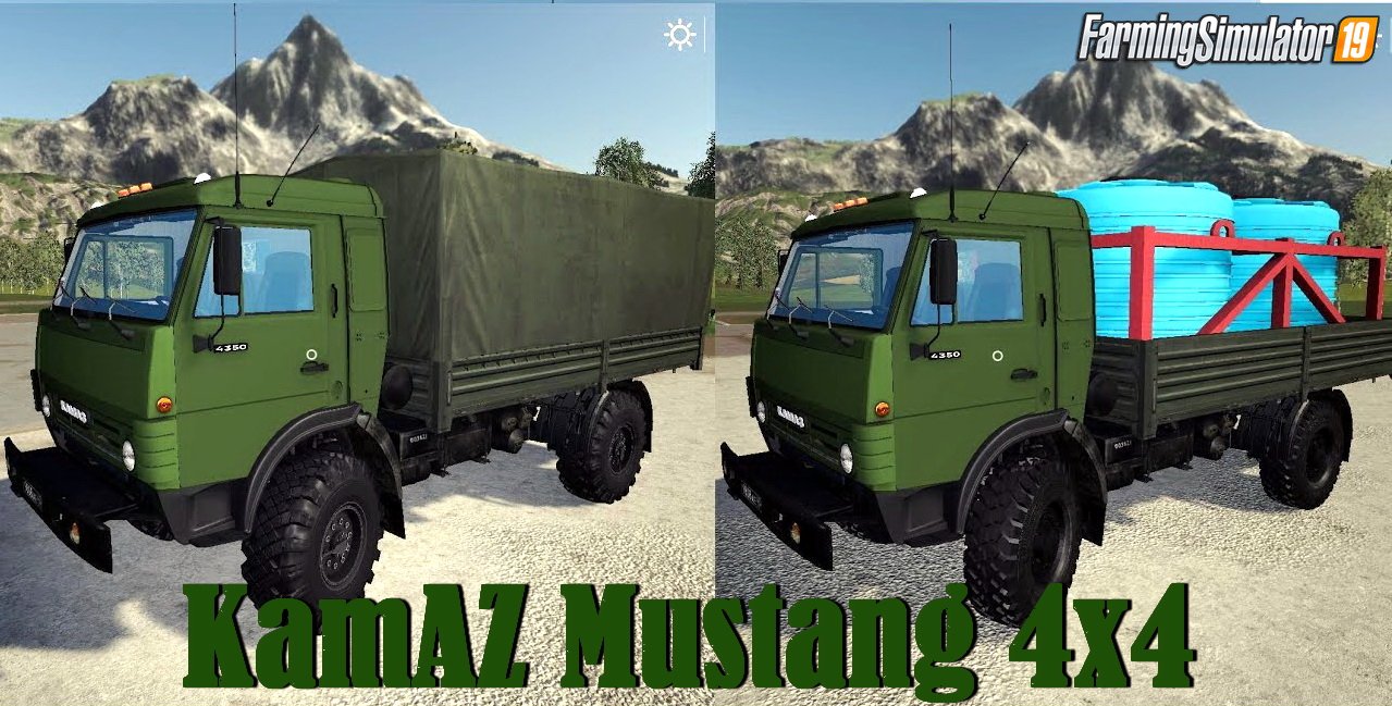 KamAZ Mustang 4x4 v1.0.0.1 for FS19