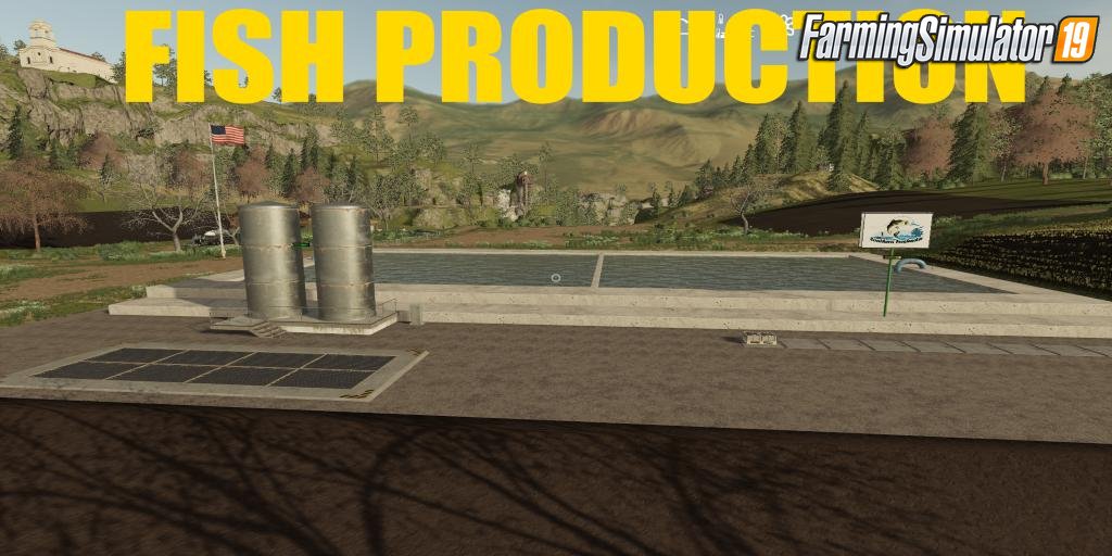 Fish Production Placeable v1.0.5 for FS19