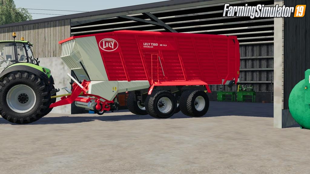 Trailer Lely Tigo XR75 v1.0 for FS19