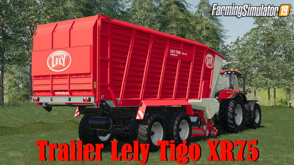 Trailer Lely Tigo XR75 v1.0 for FS19