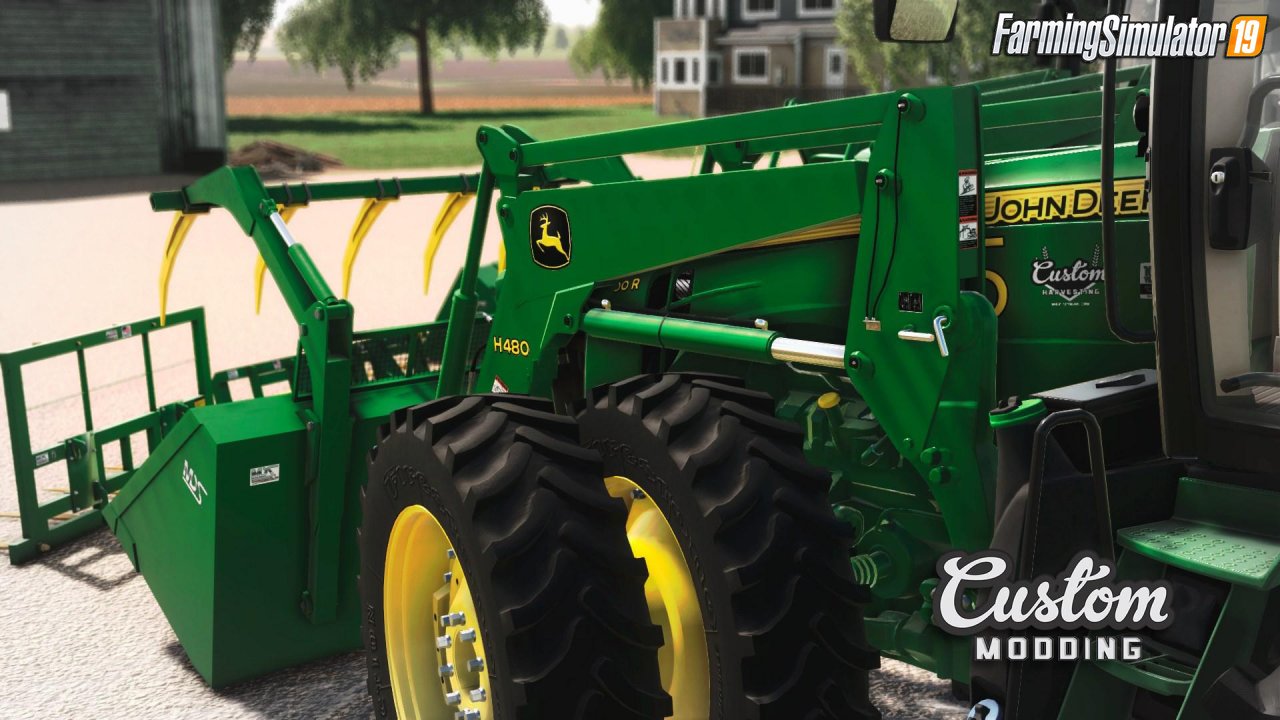 Front loader John Deere H480 v1.0 for FS19