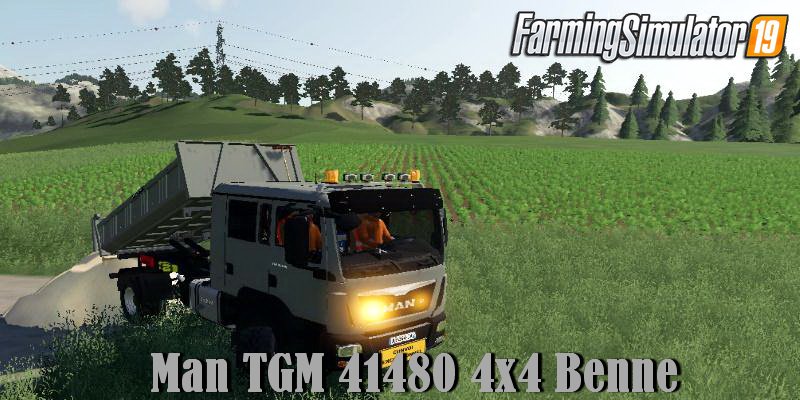 Man TGM 41480 4x4 Benne v1.5 for FS19