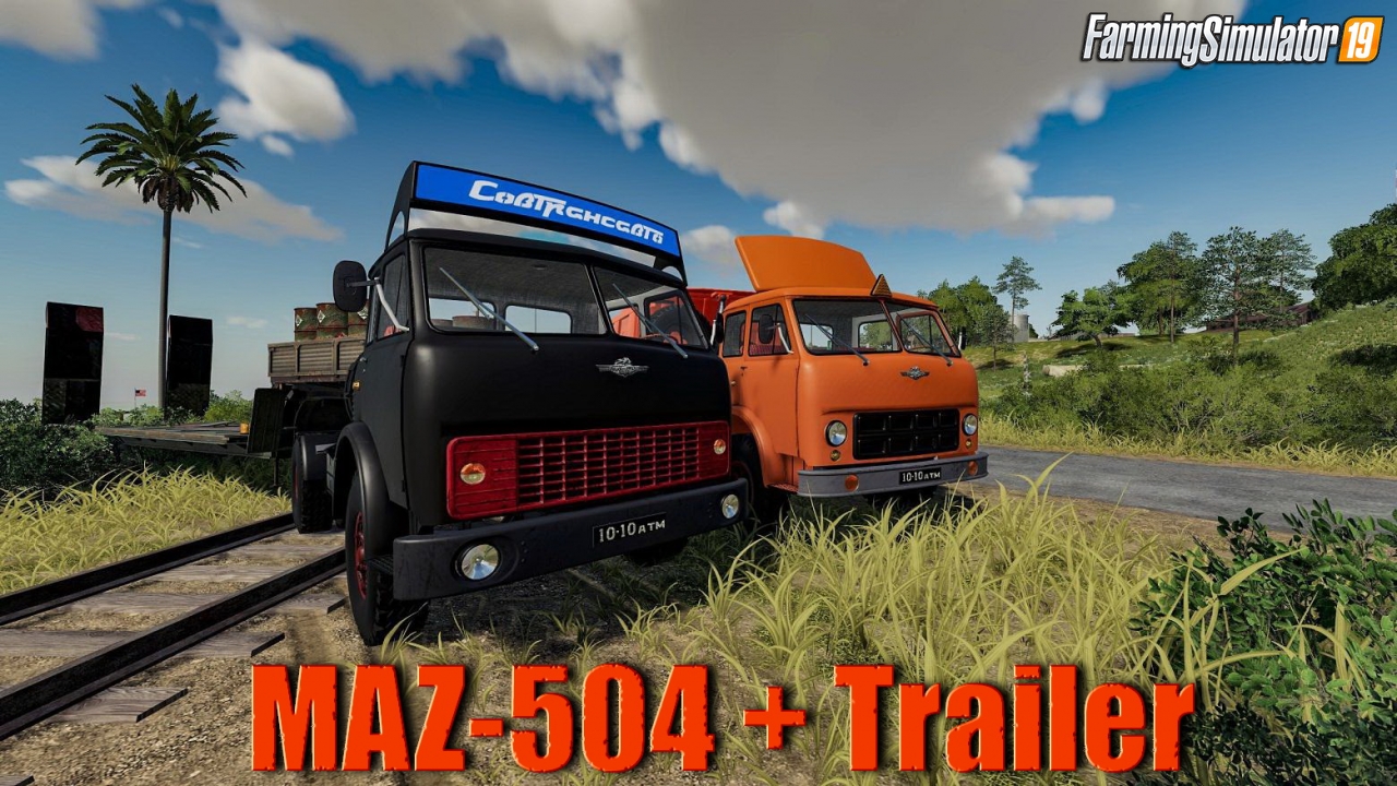 MAZ-504 + Trailer v1.0 for FS19