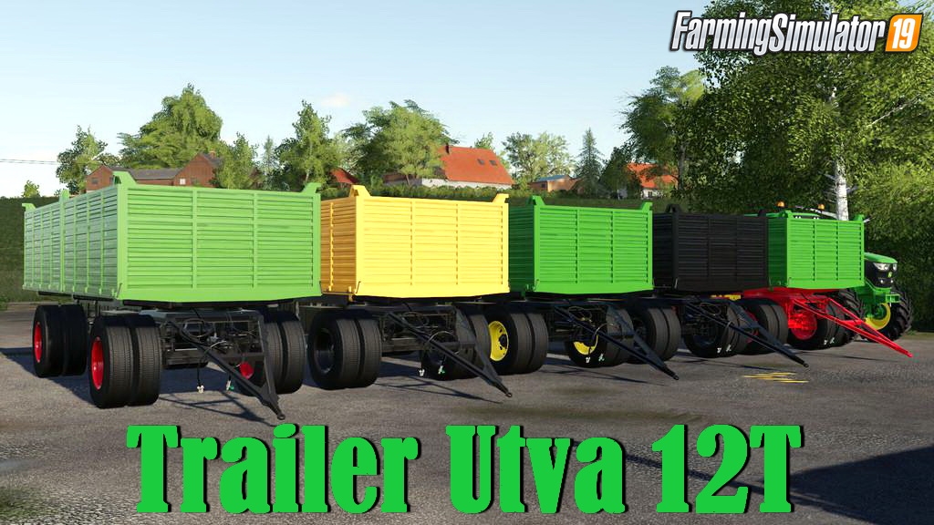 Trailer Utva 12T v1.0.0.2 for FS19