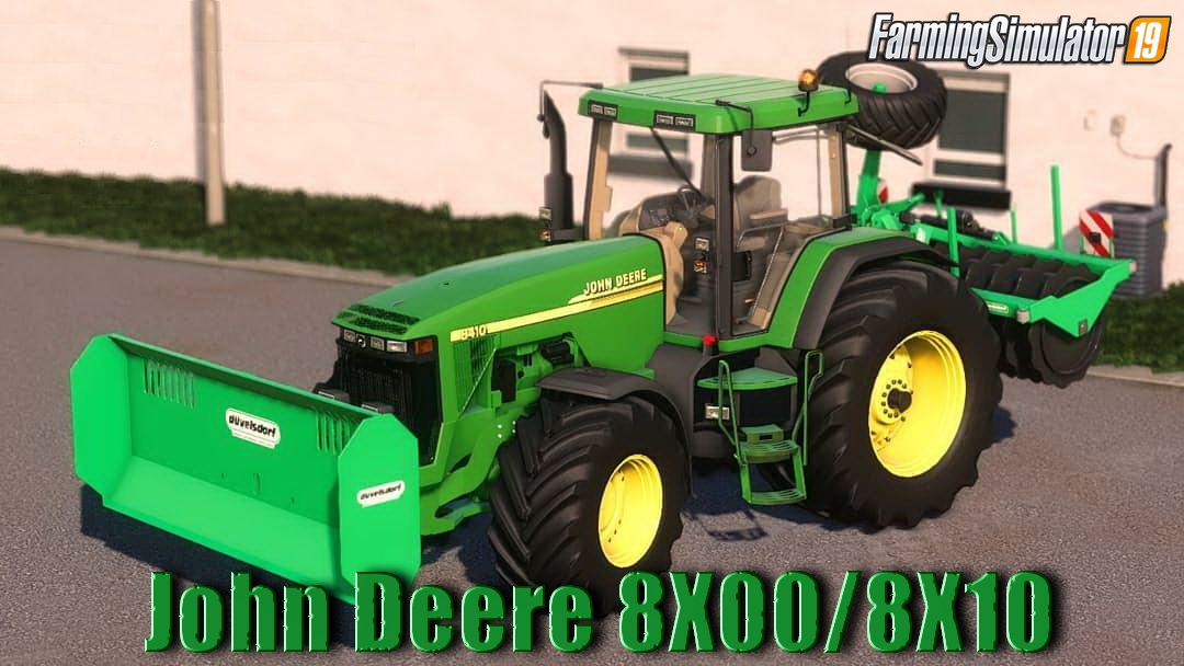 Tractor John Deere 8X00/8X10 v2.1 for FS19
