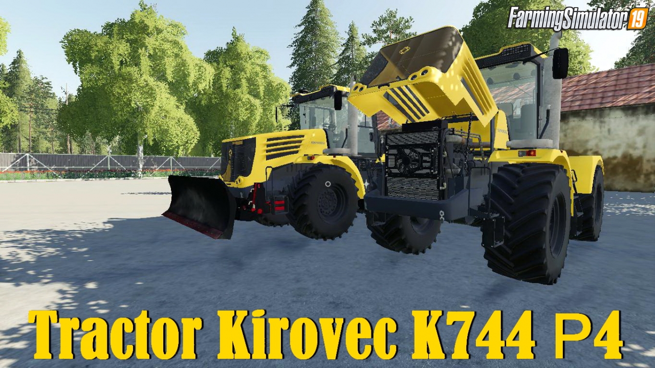 Tractor Kirovec K744 Р4 v2.6.2 for FS19