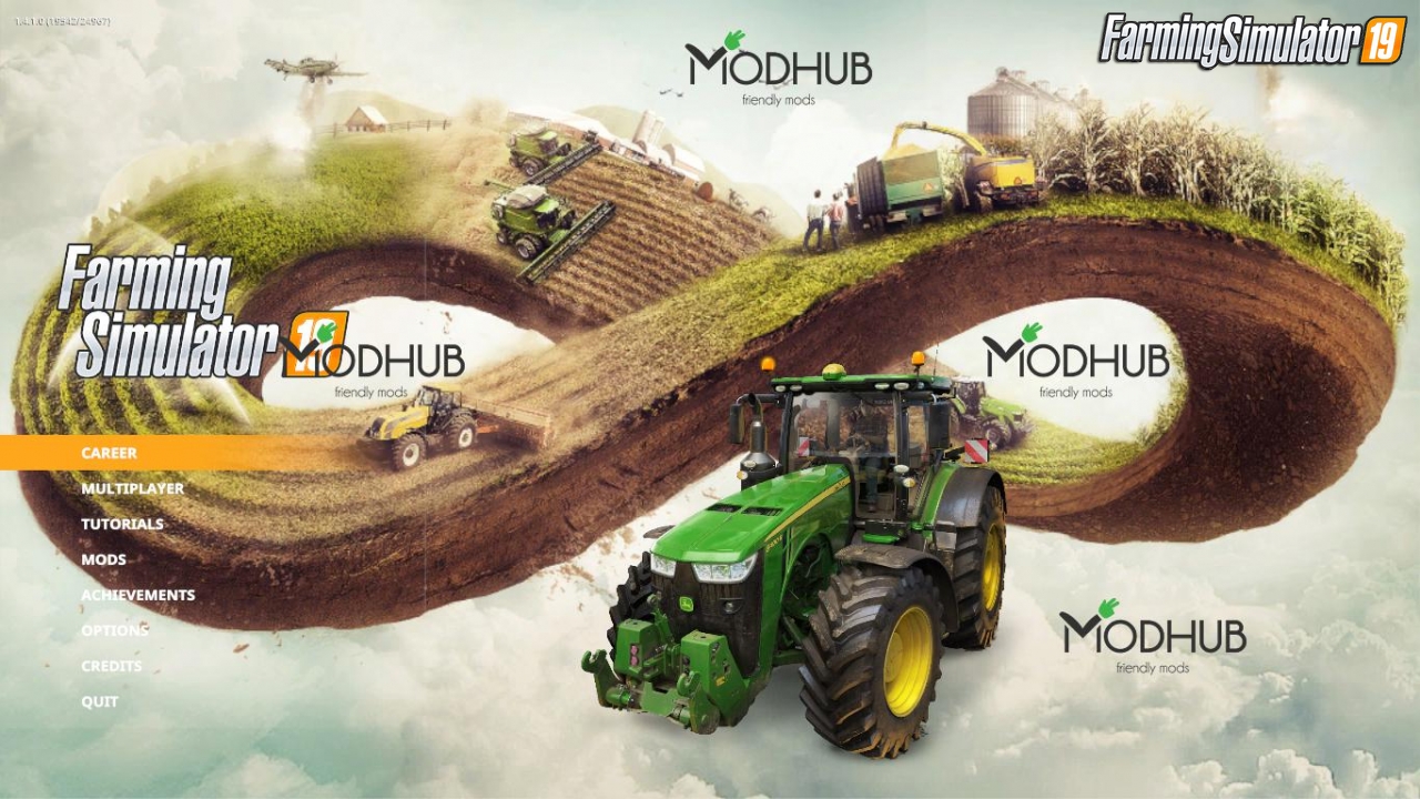 Modern FARMING MENU BACKGROUND v1.0 for FS19